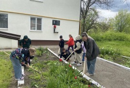 Патриотическая акция "Цветущий май"