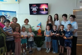 Минута молчания в лагере «Причал» 